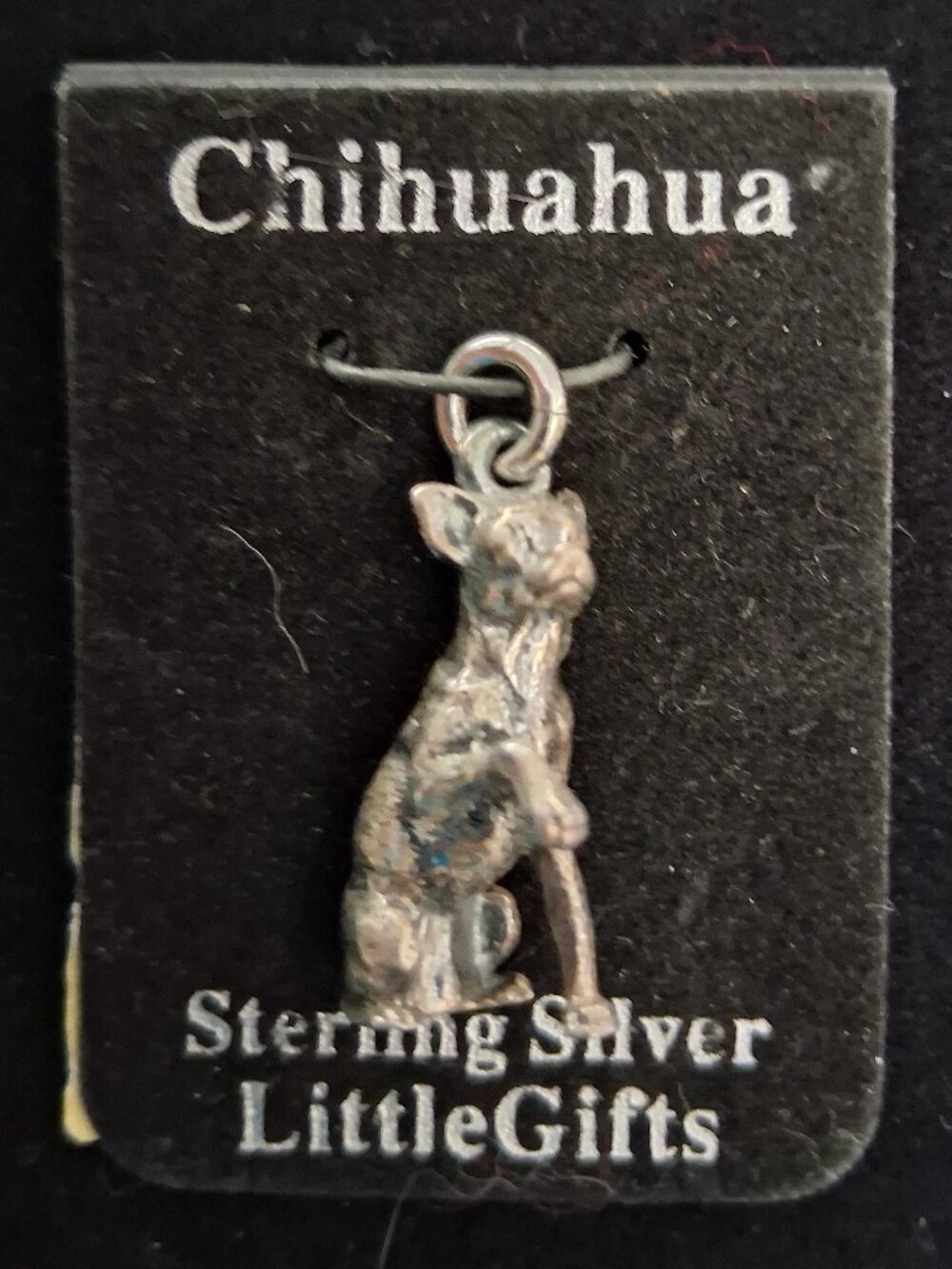 Sterling Silver Chihuahua Pendant Charm